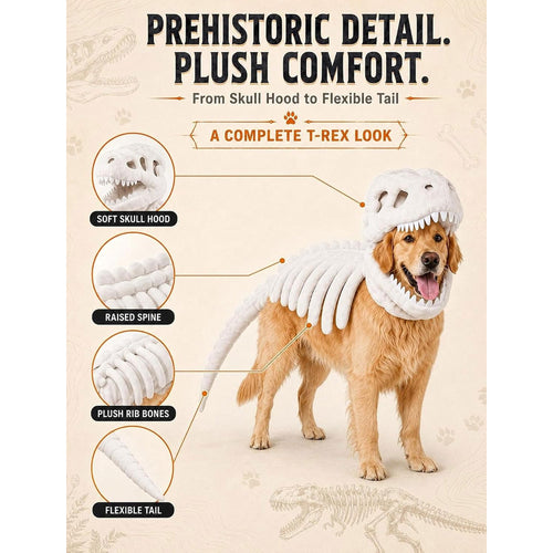 Dinosaur Skeleton Costume for Dogs