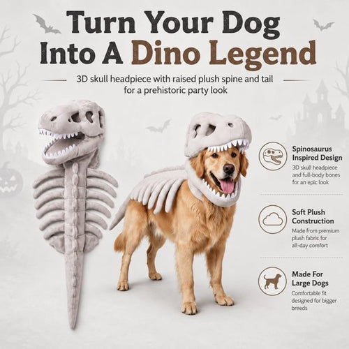 Dinosaur Skeleton Costume for Dogs